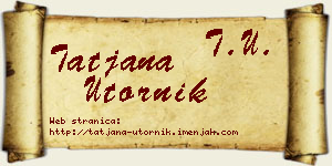 Tatjana Utornik vizit kartica
